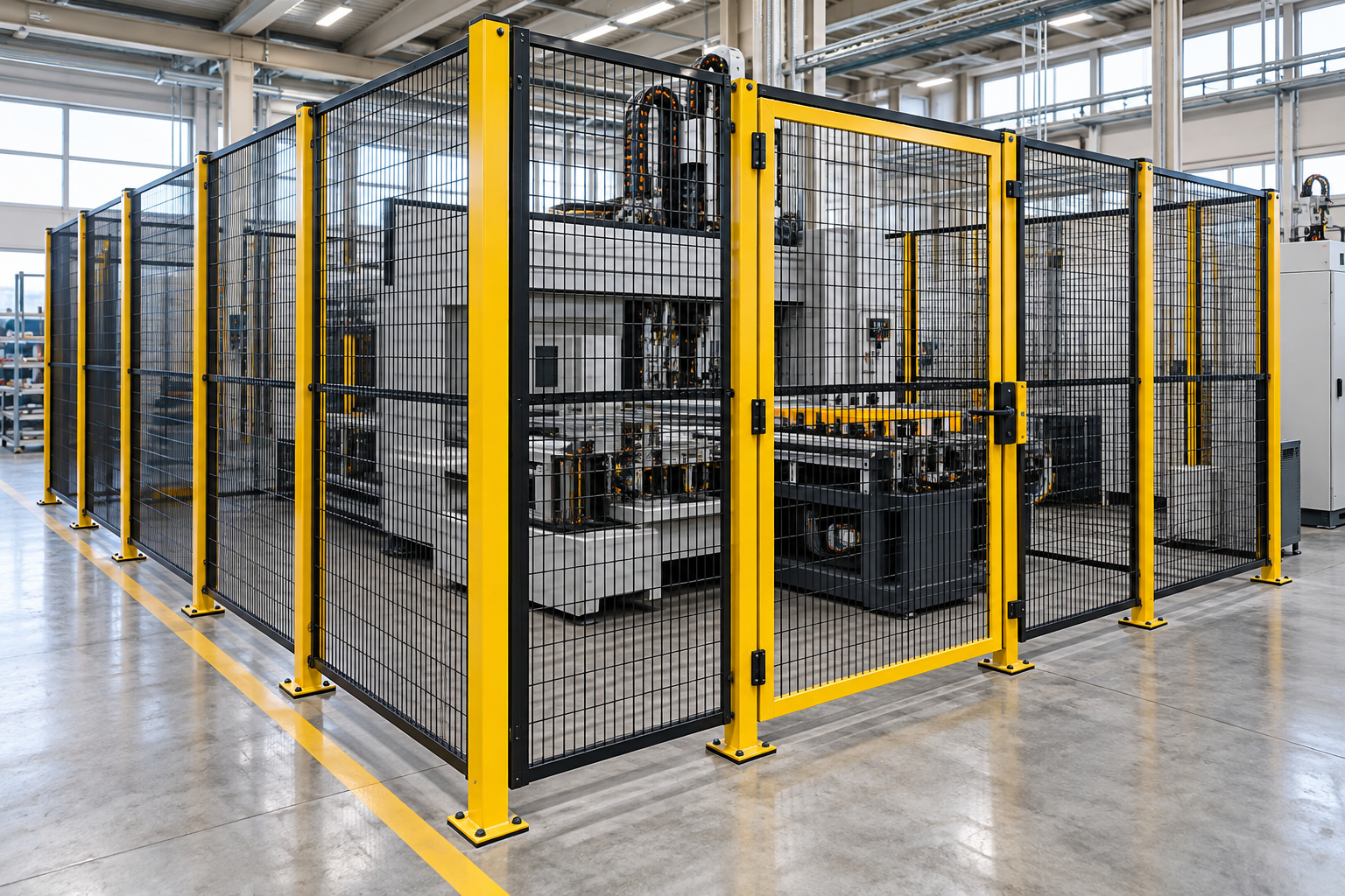 Protezioni perimetrali per macchine industriali